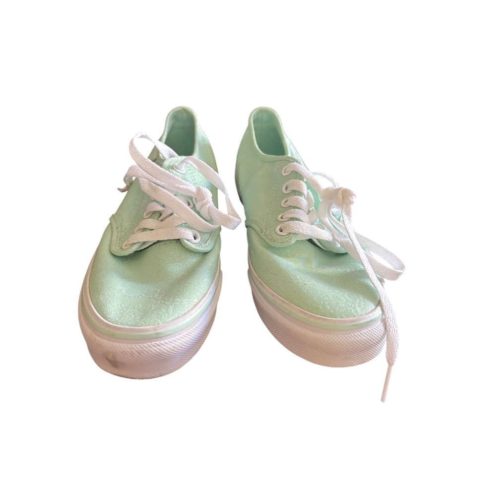 Vans Mint Green Canvas Low Top Sneakers 721356 Women 6